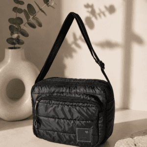 Bandolera pufer Luna negro
